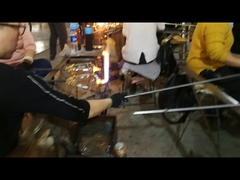 busy for handblown wine glasses