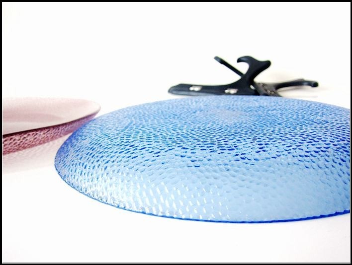 qualité Plaques de chargement en verre de couleur de 10 pouces transparentes à bord teinté usine