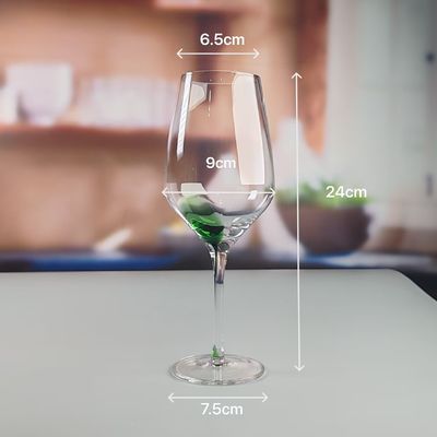 qualité 530 ml de volume personnalisé soufflé à la main Clair verre de vin rouge Martini Glass Convient pour les fêtes Durable Stylish Sample Dans les 7 jours usine