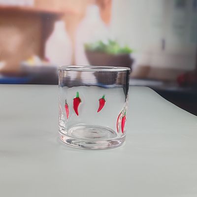 qualité 14 oz Chili décoratif DOF verre en forme de cœur de l'eau de verre de verre du Mexique Rock verre de tasse pour le cadeau de mariage usine