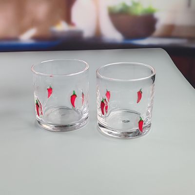 qualité 14 oz Chili décoratif DOF verre en forme de cœur de l'eau de verre de verre du Mexique Rock verre de tasse pour le cadeau de mariage usine