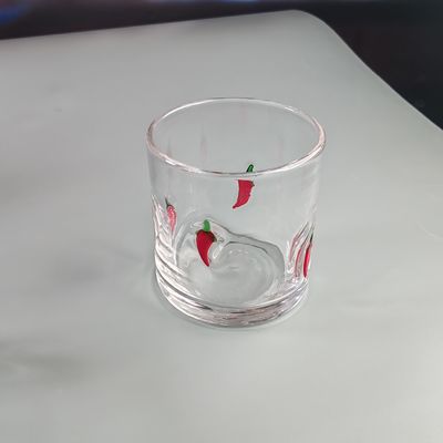 qualité 14 oz Chili décoratif DOF verre en forme de cœur de l'eau de verre de verre du Mexique Rock verre de tasse pour le cadeau de mariage usine