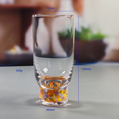 qualité Design moderne fait à la main Couleurs Cocktail Verres à boire Confetti personnalisés Boissons Highball Glass usine