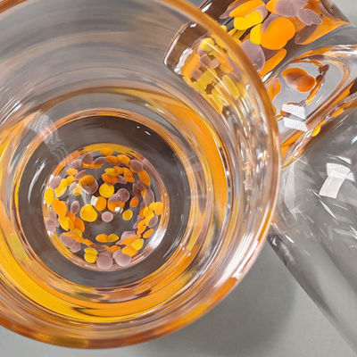 qualité Design moderne fait à la main Couleurs Cocktail Verres à boire Confetti personnalisés Boissons Highball Glass usine