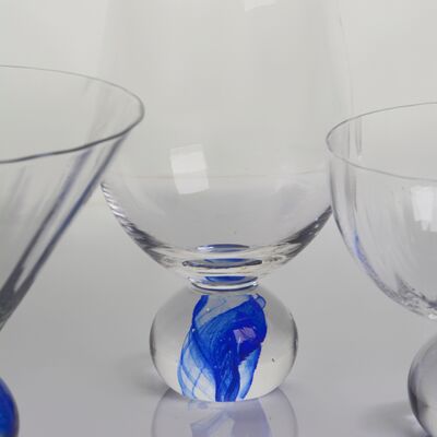 qualité Élégance nuage bleu cristallin verre de vin ensemble idéal pour les restaurants hôtels bars et services de restauration offrant une clarté et un style supérieurs usine