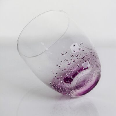 qualité Glass de vin cristallin soufflé à la main avec des bulles subtiles et une lavande douce pour un dégradé clair combinant beauté et durabilité usine