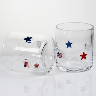qualité Bouffé à la main, design patriotique, verre de whisky de 400 ml - Un verre clair pour le whisky et les cocktails usine
