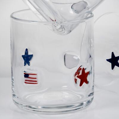 qualité Un verre iconique de conception patriotique soufflé à la main avec une capacité de 400 ml - Un tampon clair pour le whisky et les cocktails usine