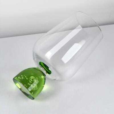 qualité Goûter en verre cristallin à base de bulle artisanale avec verre cristallin sans plomb pour un dîner élégant usine