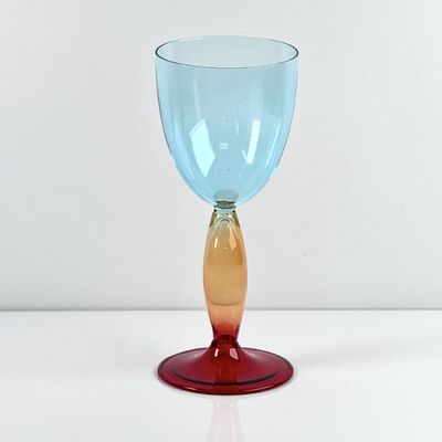 Qualité Hand-Blown Gradient Color Borosilicate Wine Glasses, Multi-Color Artistic Stem Goblets for Wine, Cocktail, Home Bar & Party Decor usine