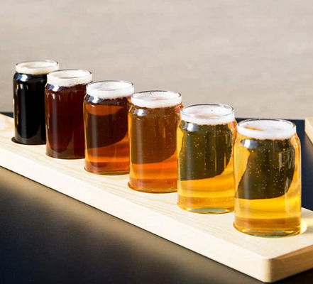 qualité 250ml adaptent des verres aux besoins du client de bière de métier avec Logo Printing usine