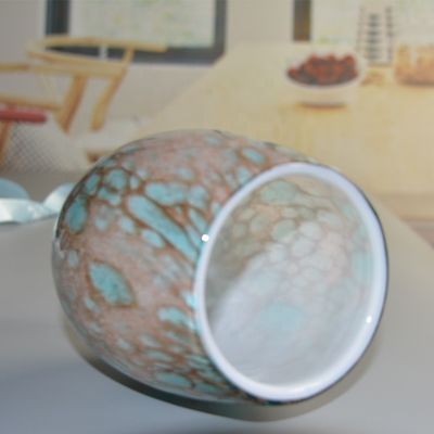 qualité Porteurs de bougies en verre votif de couleur turquoise solide usine