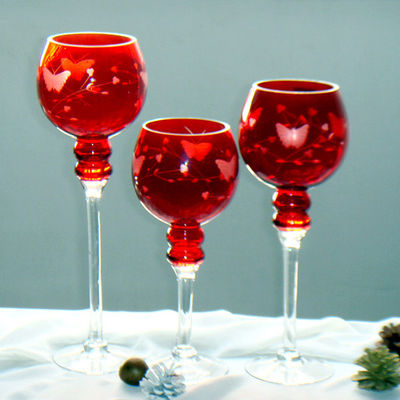 qualité Des bougies à longue tige en forme de tulipes avec motif gravé usine