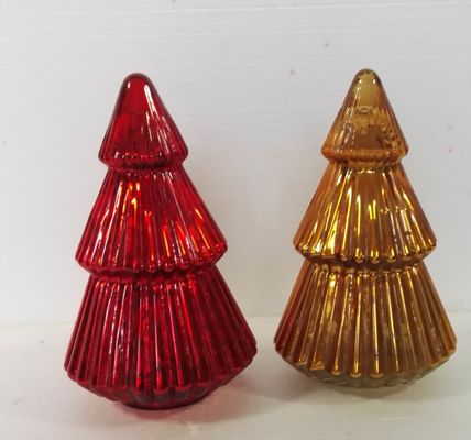 qualité Modèle en verre d'arbre de Noël de bougeoirs de vacances de Handblown LED usine