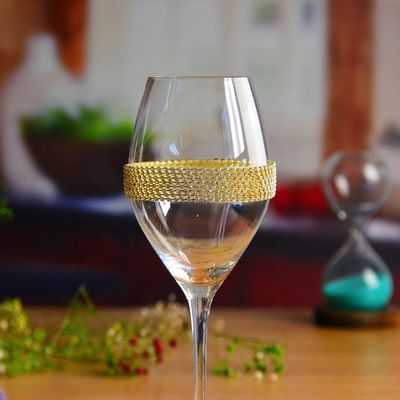 qualité Un verre de vin en cristal décoré de diamants en cadeau d'anniversaire usine