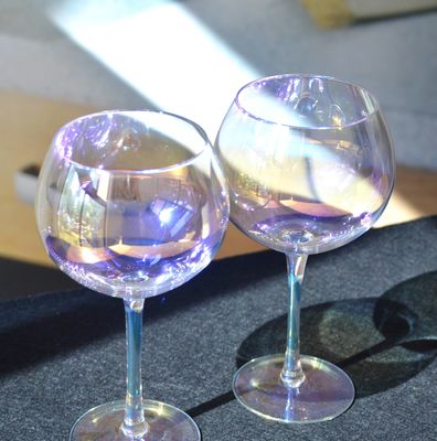 qualité Le ballon géant de couleur d'arc-en-ciel forment 23 onces Crystal Wine Glasses usine