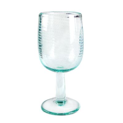 qualité Cru épais Crystal Goblets With Bubbles du mur 11oz de couleur naturelle usine