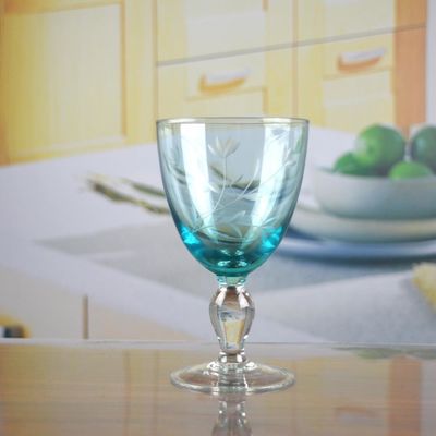 qualité Des verres à vin en cristal turquoise, des verres à verre clair. usine