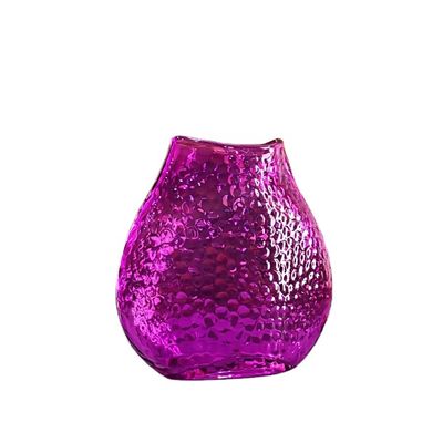 qualité Décoration de la maison Vase en verre rose vintage de 8 pouces de style poisson usine