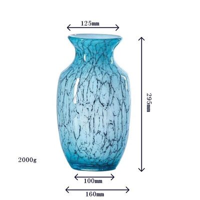 qualité Vase en verre décoratif en marbre de couleur orientale, Vases à centre haute pour Hotle usine