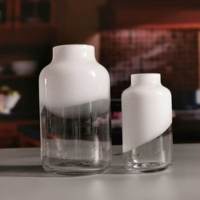 qualité Vase en verre en céramique en verre blanc massif fait main usine