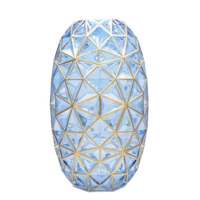 qualité Vase en verre décoratif peint à la main pour mariage usine