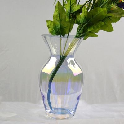 qualité Personnalisez un vase de verre décoratif irridescent pour la maison usine