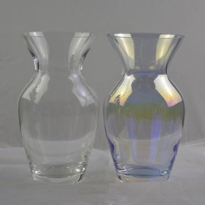 qualité Personnalisez un vase de verre décoratif irridescent pour la maison usine