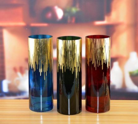 qualité Vase en verre décoratif à paroi épaisse de couleur solide usine