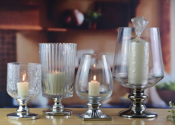 qualité Vaisseaux de cristal haut vintage soufflés à la main pour les pièces centrales usine