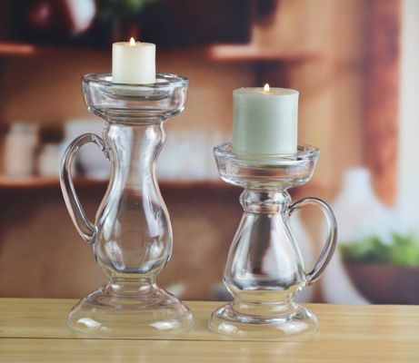 qualité Vase en verre décoratif soufflé à la main avec poignée usine