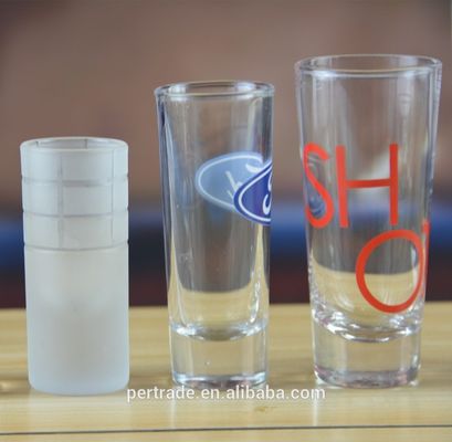 qualité Verre blanc haut Logo de couleur personnalisée Verre tequila, verre cristallin usine