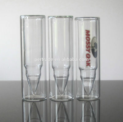 qualité Boulet en forme de double paroi 45 ml verres uniques usine