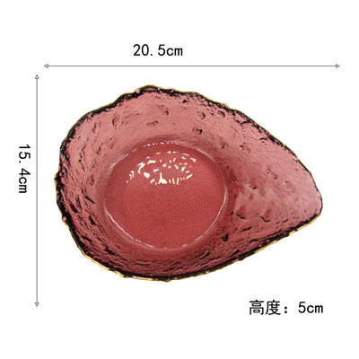 qualité Plaques de chargement en verre créatif de couleur de forme irrégulière usine