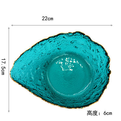 qualité Plaques de chargement en verre créatif de couleur de forme irrégulière usine