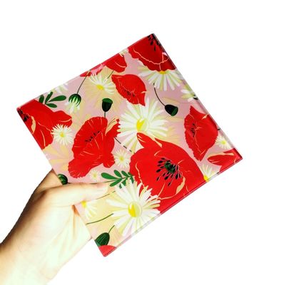 qualité Disque en verre trempé à couleur imprimé carré pour la maison usine