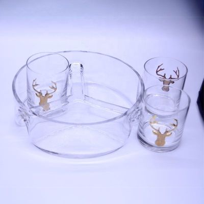 qualité Plaque à fruits en verre faite à la main usine