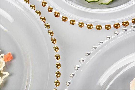 qualité Plaques de charge en verre décorées d'or usine