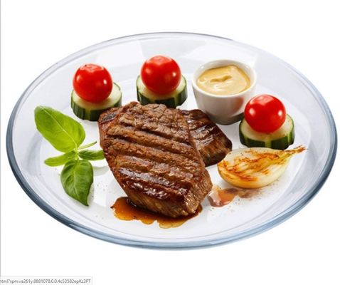 qualité Plaques de chargement rondes résistantes à la chaleur en borosilicate pour micro-ondes usine