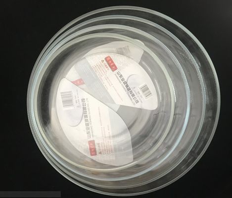 qualité Plaques de chargement rondes résistantes à la chaleur en borosilicate pour micro-ondes usine