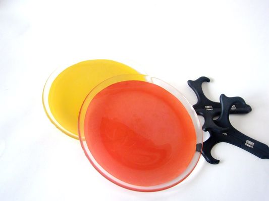 qualité Plaques de chargement en verre de couleur de 10 pouces transparentes à bord teinté usine