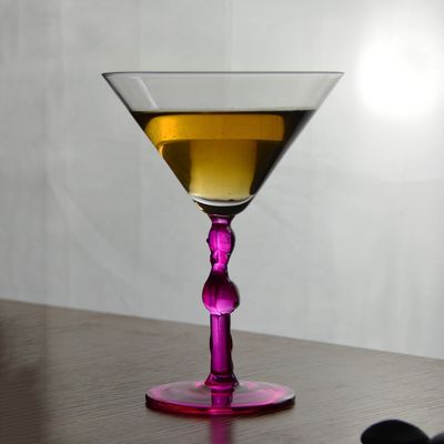 qualité Couleur rose Flamingo en forme de tige Cocktail Cristal Verres usine