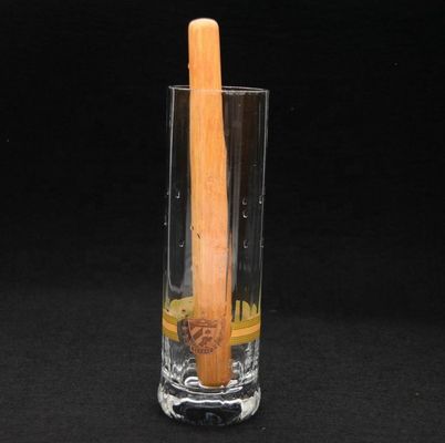 qualité 8" pilon de Crystal Cocktail Glasses With Wood de cylindre usine