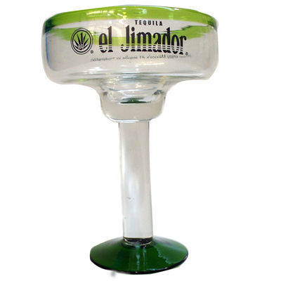 qualité Couleur verte de style mexicain, bord unique, verres à cocktail en cristal usine