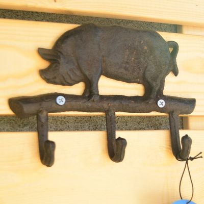 qualité Des crochets de mur en fer décoratif à la maison en forme de cochon usine