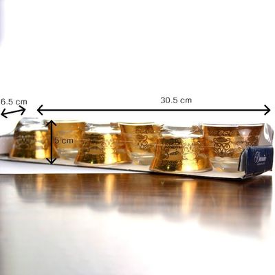qualité Culbuteur décoré par décalque de luxe à extrémité élevé Drinking Glasses d'or usine