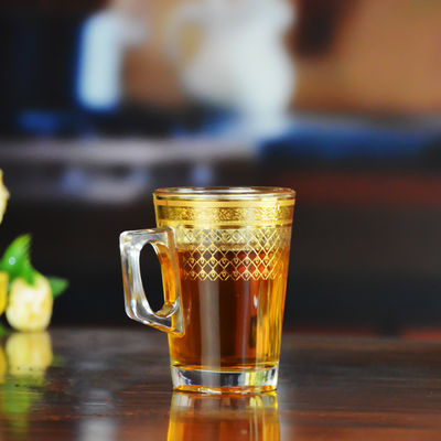 qualité Verres à boire décorés en or usine