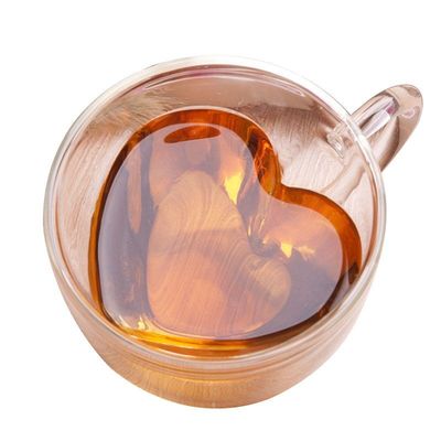 qualité Des tasses de thé transparentes en forme de cœur usine