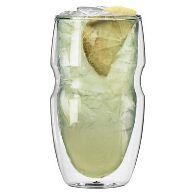 qualité Personnalisez le culbuteur Drinking Glasses de mur de double de Borosilicate usine