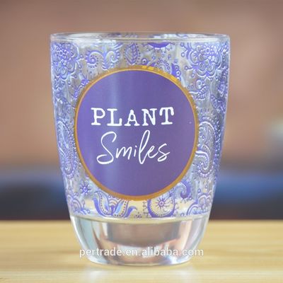 qualité Verres de boisson à canne à sucre lourdes à motifs décorés usine
